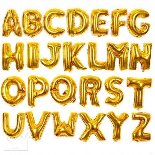 Буквы английского алфавита Фольгированные с гелием