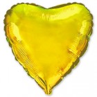 Сердце фольгированное, 78 см, золото