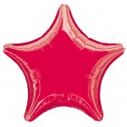 Звезда фольгированная, 48 см, красная