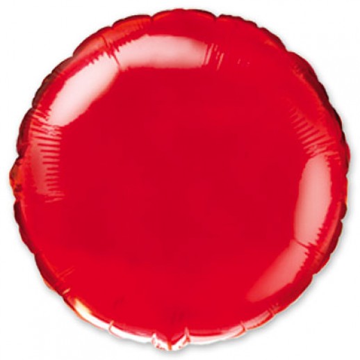 Круг фольгированный, красный