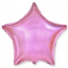 Звезда фольгированная, 48 см, розовая