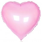 Сердце фольгированное, 46 см, розовое