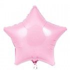 Звезда фольгированная, 48 см, нежно-розовая