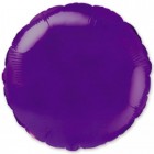 Круг фольгированный, , 48 см, фиолетовая