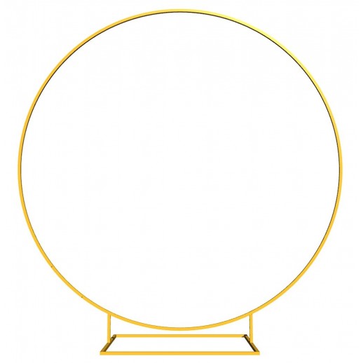 Аренда каркаса арки, круг, d 2,3 м, (металл, золото)