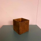 Ящик деревянный, 15 х 15 см, орех