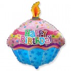 Кекс, С Днем Рождения, фольгированный шар